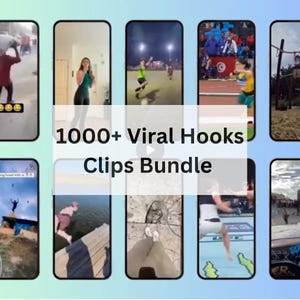 1000+ Viral Hooks Clips Bundle MP4 Download | Trending Reels & Attention Grabbing Videos | Viral Video Collection for Social Media Creators