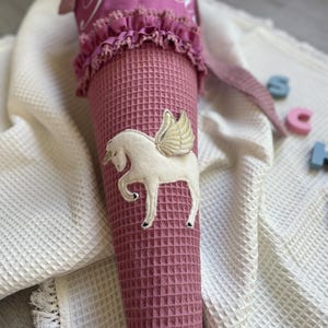 School cone, school cone personalized fabric school cone with unicorn