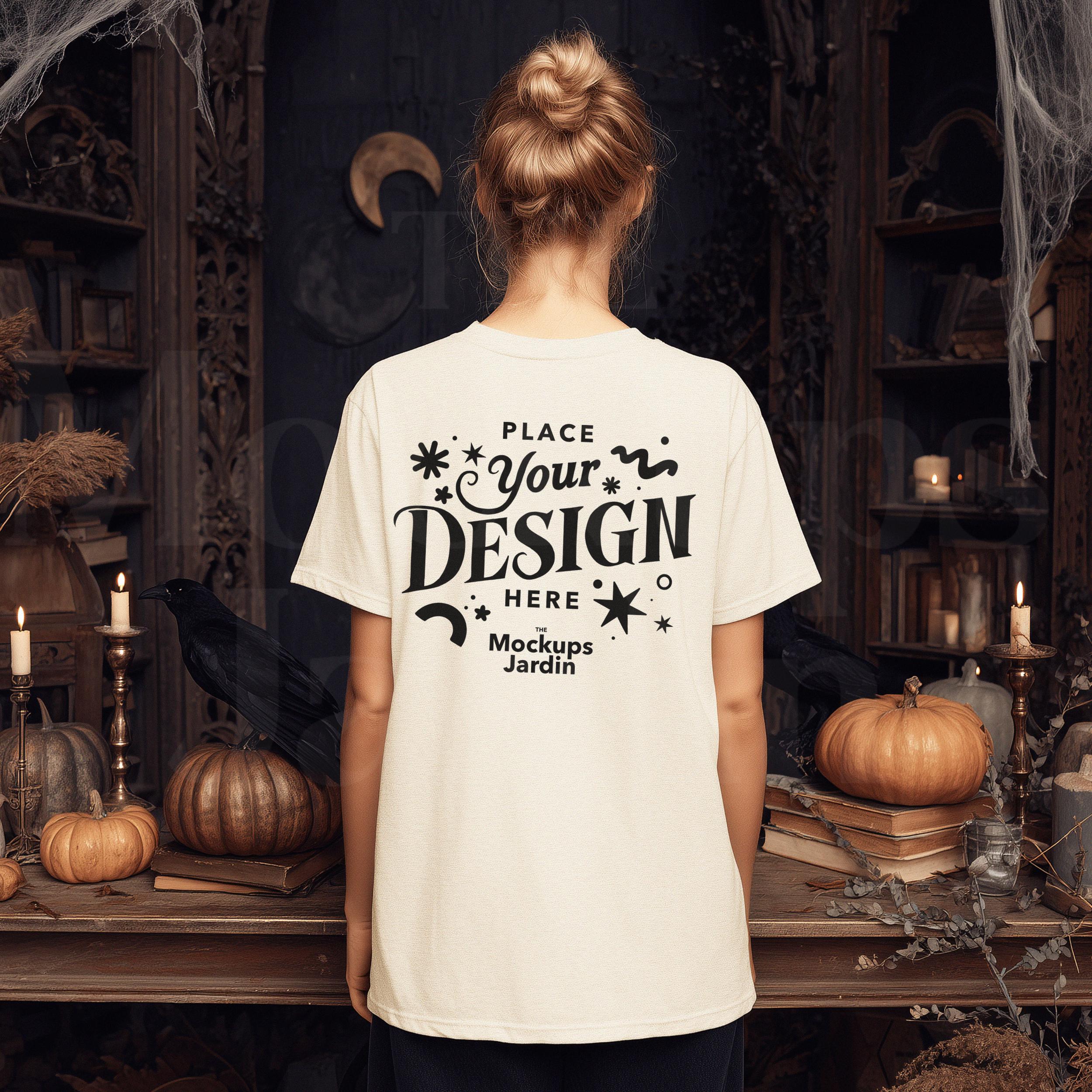 Bella Canvas 3001 Tシャツ モックアップ | 魔女の秋の風景 (JPG) - Etsy 日本