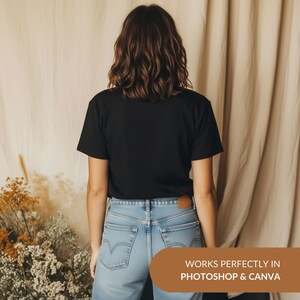 Bella Canvas 3001 Mockup Bundle | 3001 Tshirt Mockup Bundle | Trendy Neutral Boho Aesthetic Summer Fall Shirt Mockup Bundle | BC 3001 Tee image 5