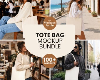 Canvas Tote Bag Mockup Bundle | Liberty OAD113 Mockups for Print on Demand POD | Lifestyle Natural Tote Mockup | Printify Tote Bag Bundle
