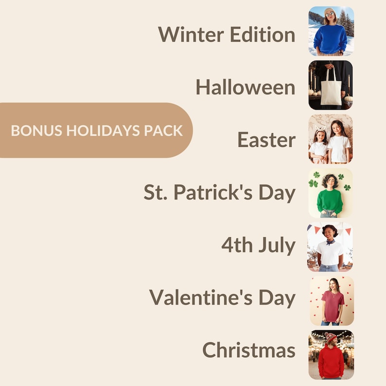 Bella Canvas 3001 Mockup Bundle | 3001 Tshirt Mockup Bundle | Trendy Neutral Boho Aesthetic Summer Fall Shirt Mockup Bundle | BC 3001 Tee image 9