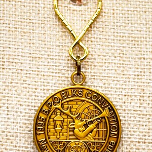 BPOE Elks 1995 Convention New Orleans Louisiana Keychain Harry Klitzner Co.