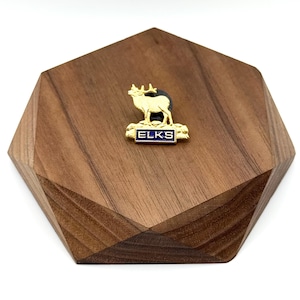 BPOE Elks Gold Tone Bugling Elk Lapel/Pin