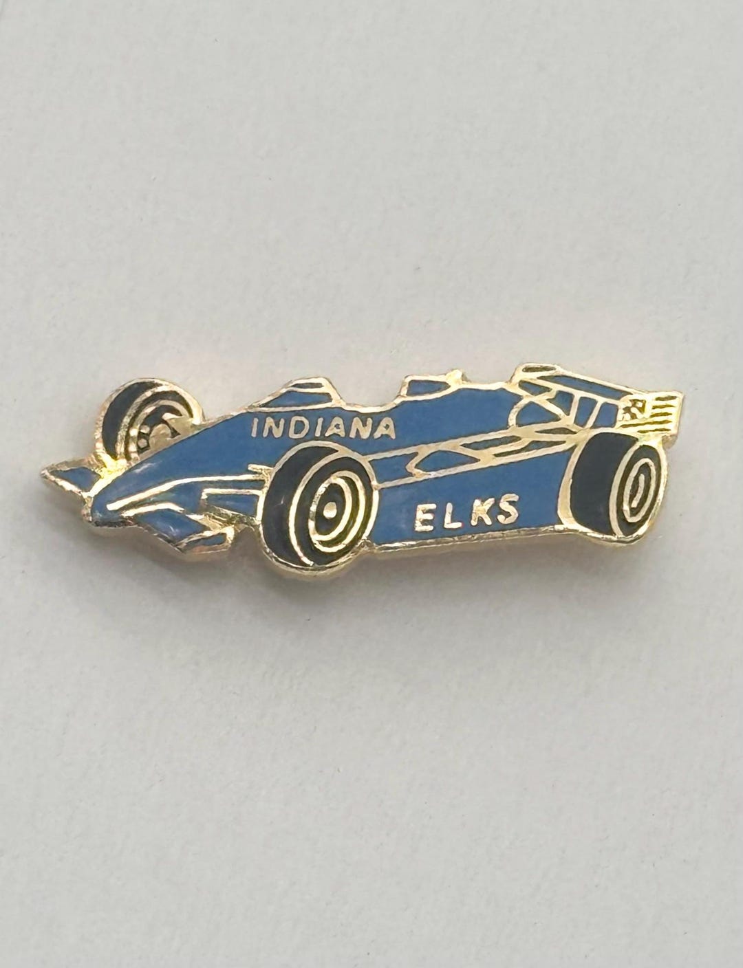 Vintage BPOE Elks Indiana Blue Indy Race Car Lapel Pin - Etsy