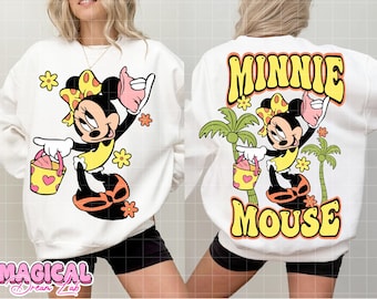 Minnie Mouse Png, Groovy Summer Png, Cute Summer Vibes Png, Retro Mouse Summer Png, Trendy Summer Shirt Png, Minnie Retro Summer Png