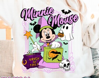 Cute Halloween Shirt Png, Trick Or Treat Png, Trendy Halloween Png, Spooky Season Png, Retro Halloween, Fall Png, Cute Ghost, Mouse Spooky