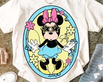Trendy Summer Shirt Png, Minnie Retro Summer Png, Cute Summer Vibes Png, Groovy Summer Png, Girls Summer Png, Flower Png, Preppy Png