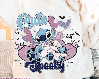 Stitch Spooky Season Png, Retro Stitch Halloween Sublimation Png, Retro Halloween Png, Trendy Halloween Png, Halloween Fall Shirt, Witch Png