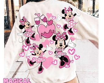 Pink Bow Minnie Mouse Png, Minnie Mouse Png, Soft Girl Era Png, Pink Bow Png, Cute Mouse Png, Cute Girly Png, Retro Mouse Png, Vacay Mode