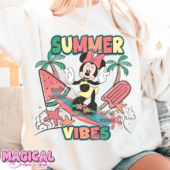 Minnie Retro Summer Png, Trendy Summer Shirt Png, Surfing Png, Cute Summer Png, Summer Vibes Png, Girls Summer Png, Retro Summer Sublimation