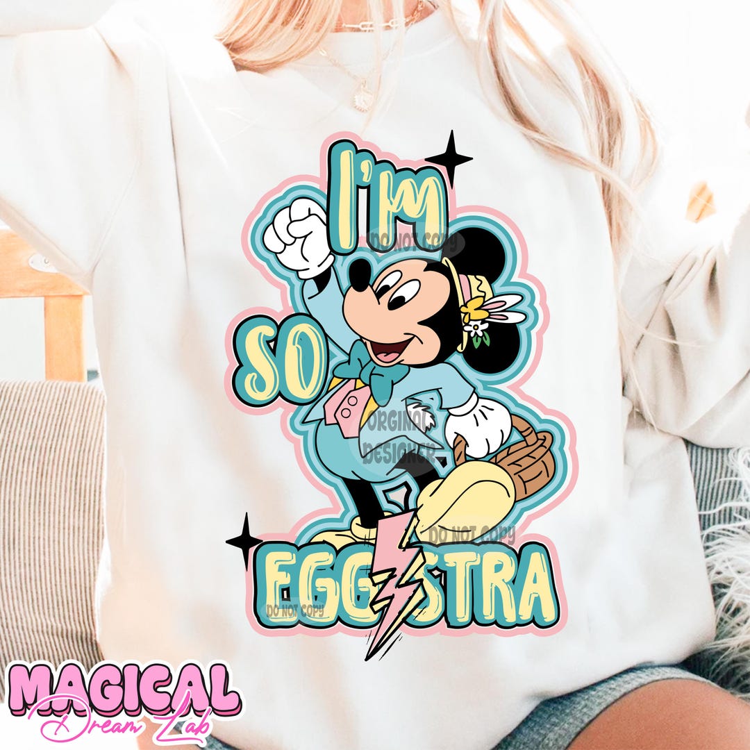 I'm A Little Eggstra Png, Minnie Happy Easter Png, Retro Easter Png ...