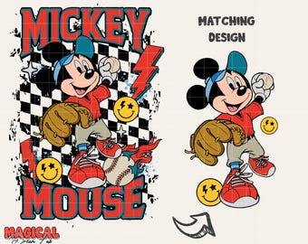 Baseball Bow Png, Retro Baseball Boy Png, Baseball Season Retro Checkered Png, Trendy Baseball Png, Sport Mouse Png, Baseball Game Day Png