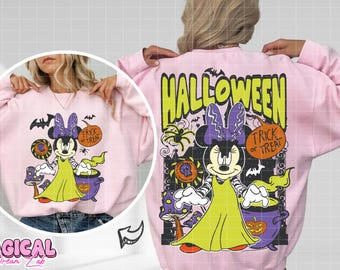 Trendy Halloween Png, Trick Or Treat Png, Retro Halloween Png, Fall Png, Halloween Sublimation, Spooky Season Png, Mouse Spooky, Pumpkin Png