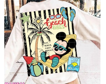 Summer Vibes Png, Retro Mouse Summer Png, Beach Bums Png, Beach Vibes Png, Hello Summer Png, Trendy Summer Shirt Png, Funny Summer Png
