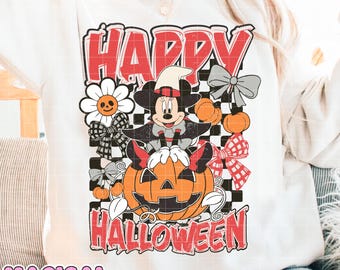 Trendy Cute Halloween Png, Cute Halloween Shirt Png, Spooky Vibes Png, Retro Halloween Png, Halloween Pumpkin, Witch Png, Mouse Spooky Png