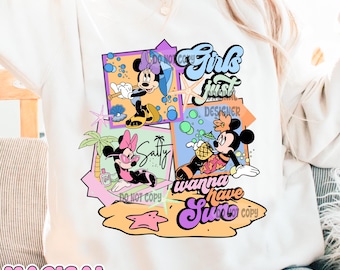 Minnie Wanna Have Fun Png, Summer Vibes Png, Minnie Retro Summer Png, Beach Vibes Png, Cute Summer Png, Girls Summer Png, Summer Sublimation