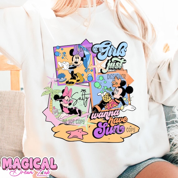 Minnie Wanna Have Fun Png, Summer Vibes Png, Minnie Retro Summer Png, Beach Vibes Png, Cute Summer Png, Girls Summer Png, Summer Sublimation