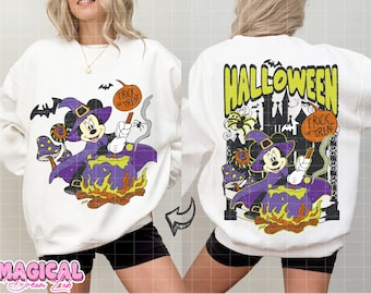 Trendy Halloween Png, Trick Or Treat Png, Retro Halloween Png, Fall Png, Halloween Sublimation, Spooky Season Png, Mouse Spooky, Witch Png