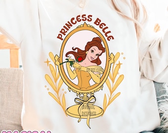 Belle Png, Princess Belle Png, Png for Girls, Beauty And The Beast Png, Digital Download, Princess Shirt Png, Coquette Png, Belle Clipart