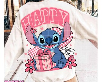 Happy Mothers Day Png, Mother’s Day Coquette Bow Png, Stitch Png, Preppy Mom Png, Floral Mother Png, Trendy Stitch Png, Best Mom Ever Png