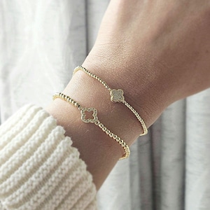 High Quality 14K Gold Filled Clover Bracelet
