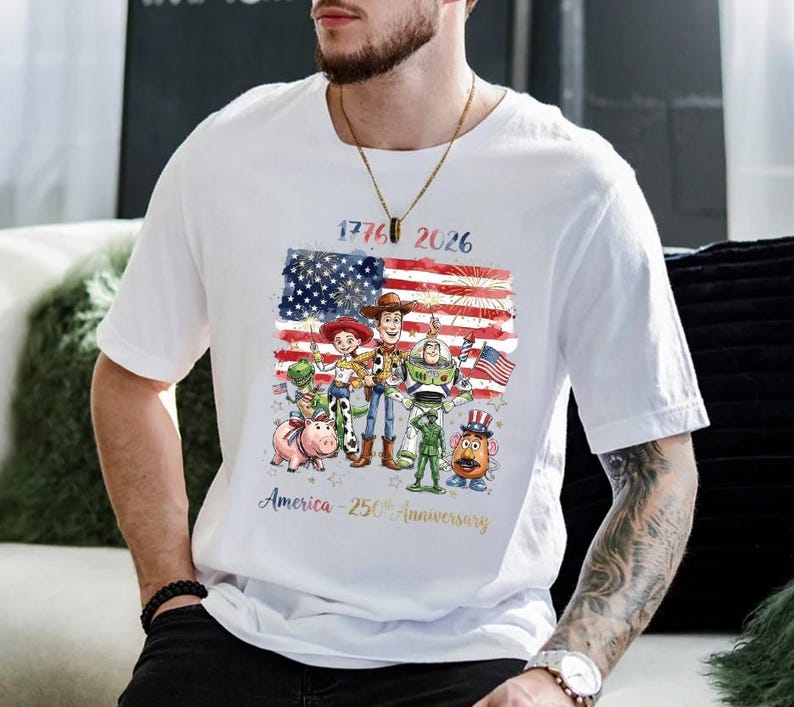 Toy Story Patriotic PNG, America 250th Anniversary Graphic Digital File image 4
