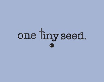 Mustard Seed Faith Embroidery File, Christian Quote (4-9 Inch) (Digital Download)