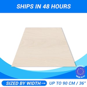 Personalisierte Holztrapezform • Benutzerdefinierte geschnittenes baltisches Birkensperrholz • Premium A / B 1/2 Holzplatten für DIY-Projekte Holzbearbeitungshandwerk