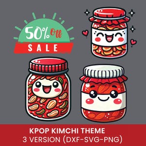 kpop png, kimchi stickers, kimchi clipart, korean cuisine, Korean Foodie Stickers, kpop digital kpop shirt, Kimchi Kpop Stickers kimchi png
