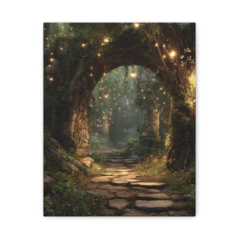 Magical Forest Framed Canvas Print Wall Art | Enchanted Woodland ...