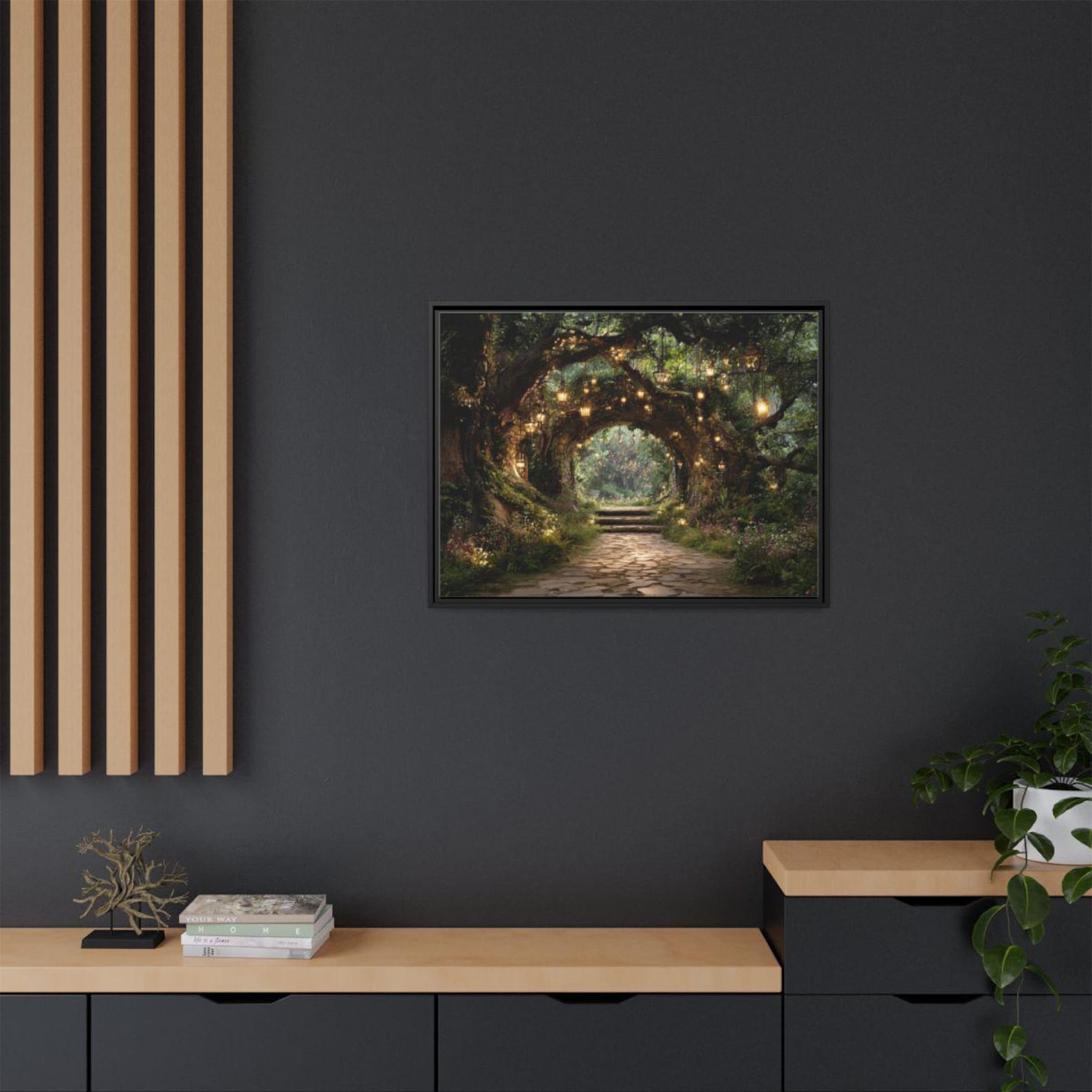 Magical Forest Framed Canvas Print Wall Art | Enchanted Woodland ...