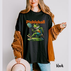 Funny Frog Pickleball Comfort Colors T-Shirt: Sports Mom Gift