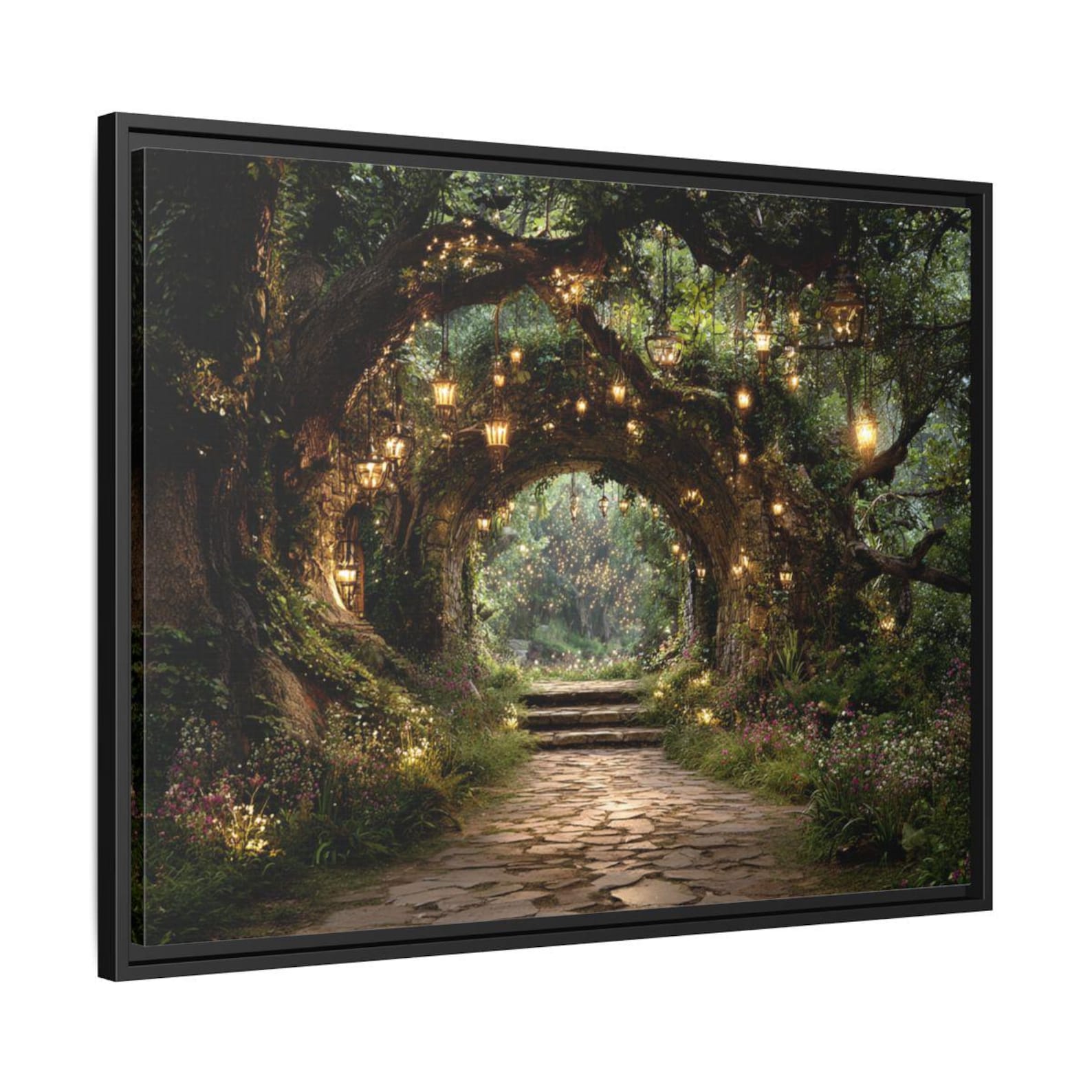 Magical Forest Framed Canvas Print Wall Art | Enchanted Woodland ...