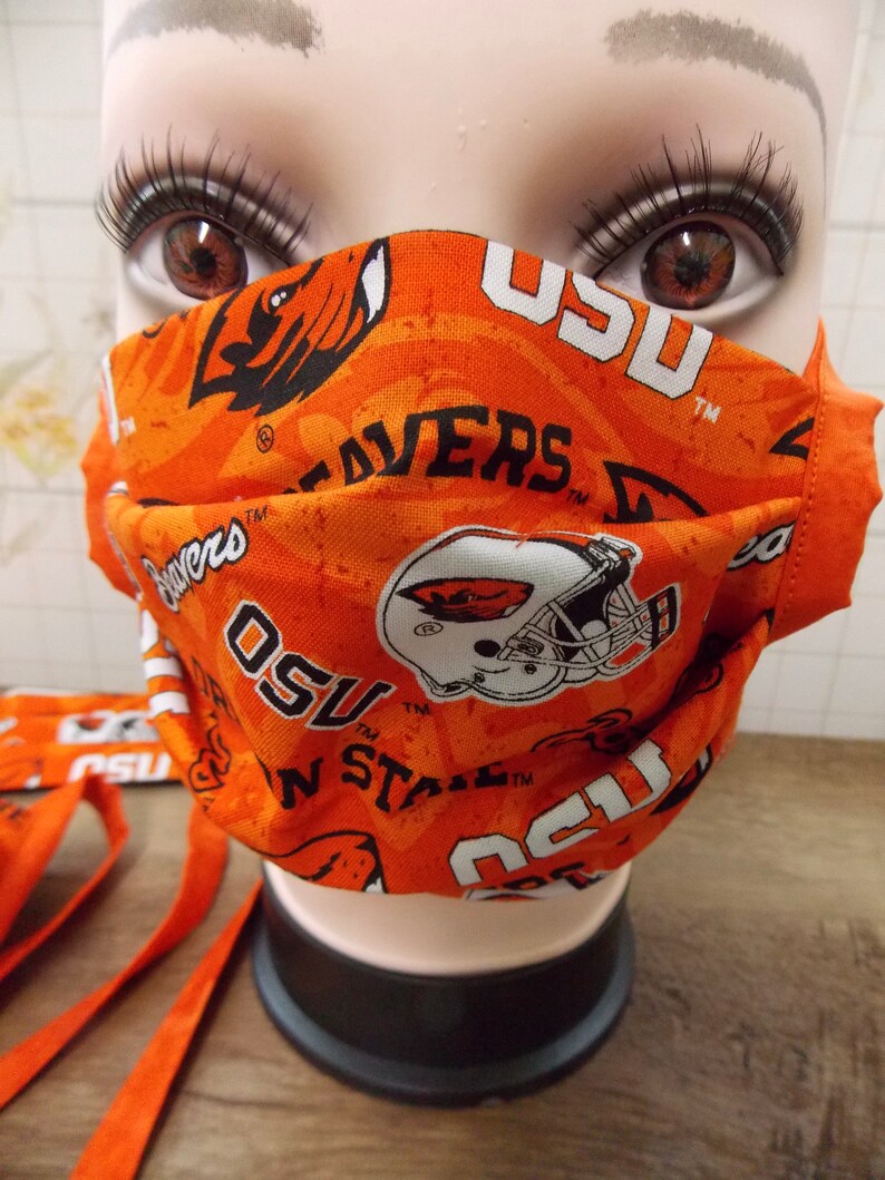 Oregon Beavers Face Mask Washable Face Mask Adult Face Mask Etsy