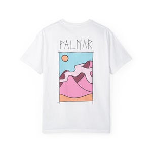 Illusion Desert Unisex Garment-Dyed T-shirt, Palmar Design, Vintage Tee, Graphic Top, Southwest Shirt