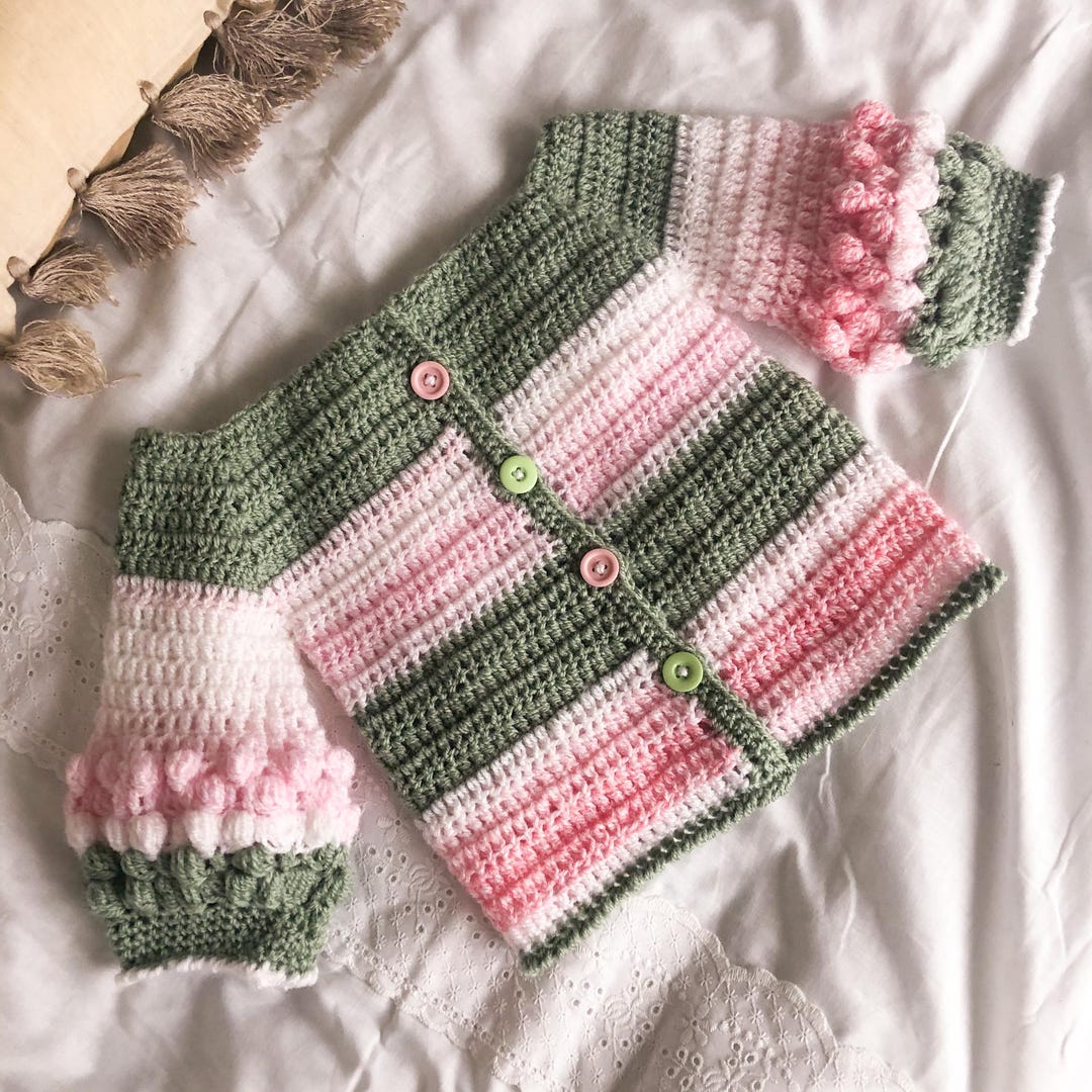 Crochet Pattern Bibble Bobble Cardigan Child Toddler Baby Pattern ...