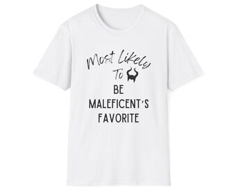 Love Maleficent? Disney Most Likely To Softstyle T-Shirt, Disney Family Trip Shirt