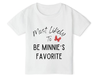 Minnie's Favorite Toddler Tee – Disney Family Vacation Shirt