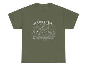 Nautilus Diving Company Shirt|We Specialize in Poor Decisions|Vintage Submarine Ride Graphic Tee