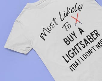 Star Wars Disney Unisex Softstyle T-Shirt, Lightsaber Fan Tee, Park Day Shirt