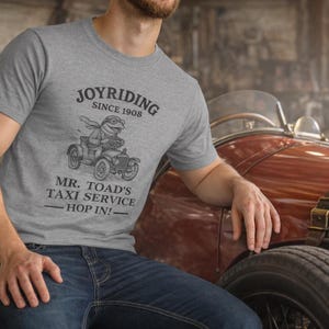 T-shirt vintage Mr. Toads Taxi Service, motif « Le Vent dans les Saules », Joyriding Since 1908