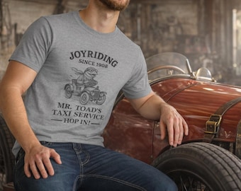 Mr. Toads Taxi Service Shirt Vintage Wind in the Willows Graphic Tee Joyriding Since 1908