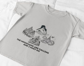 The Mountains are Calling and I Must Go! Rollercoaster Adventure Unisex Softstyle T-Shirt,