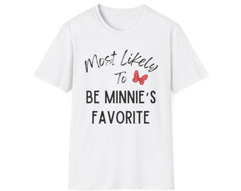 Minnie's Favorite Disney Family Trip Shirt, Softstyle Cotton Tee