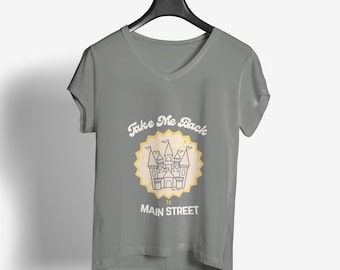Retro Main Street USA Tee, Vintage Travel Poster Style