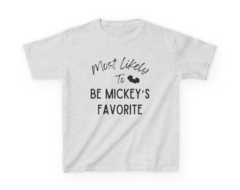 Mickey's Favorite Kids Tee, Disney Family Vacation Shirt