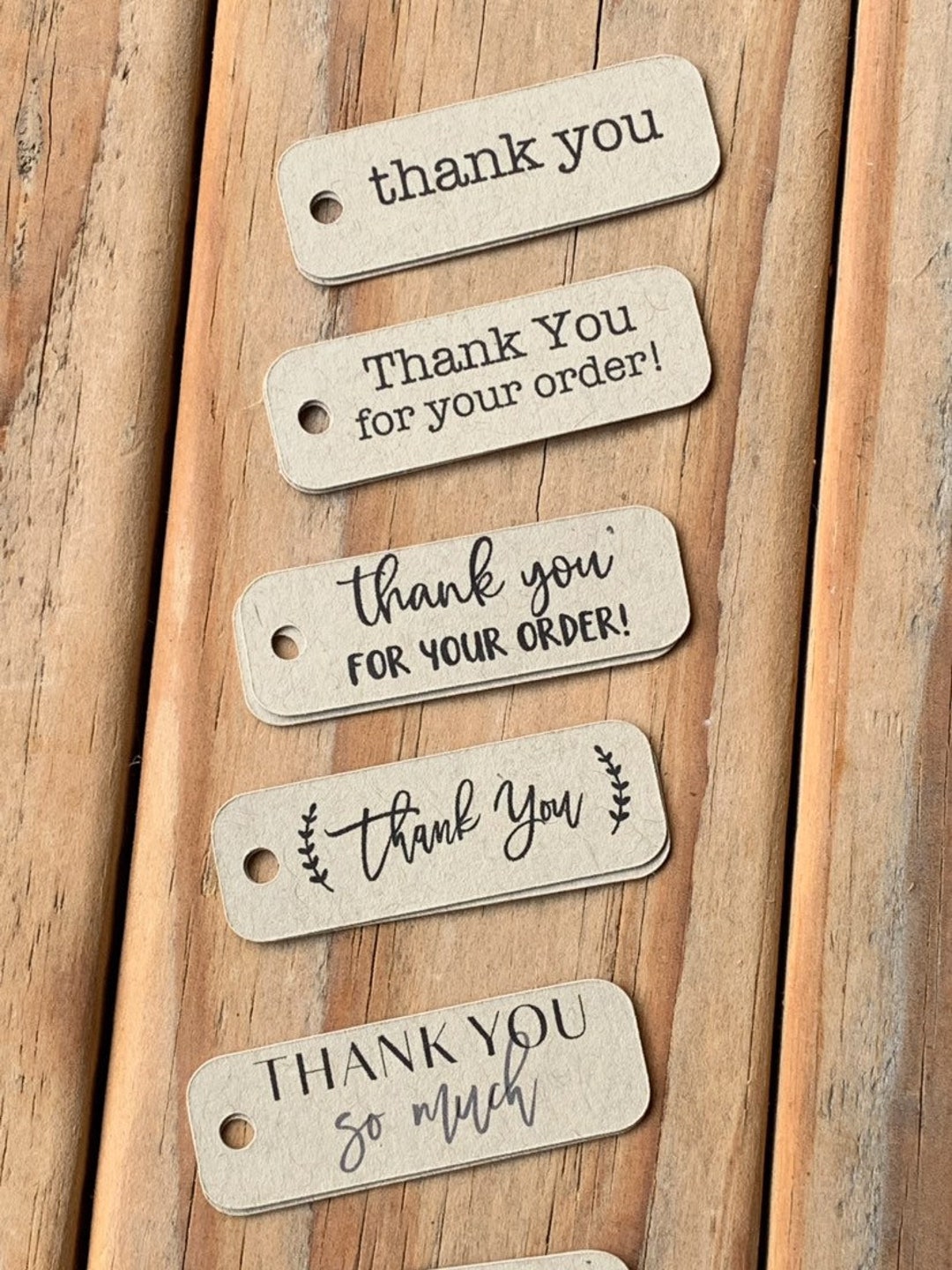 Mini Kraft Thank You Tags Gift Tags Order Packaging Wedding Small Favor