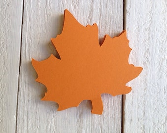 Autumn Leaf Paper Die Cut 3.5"