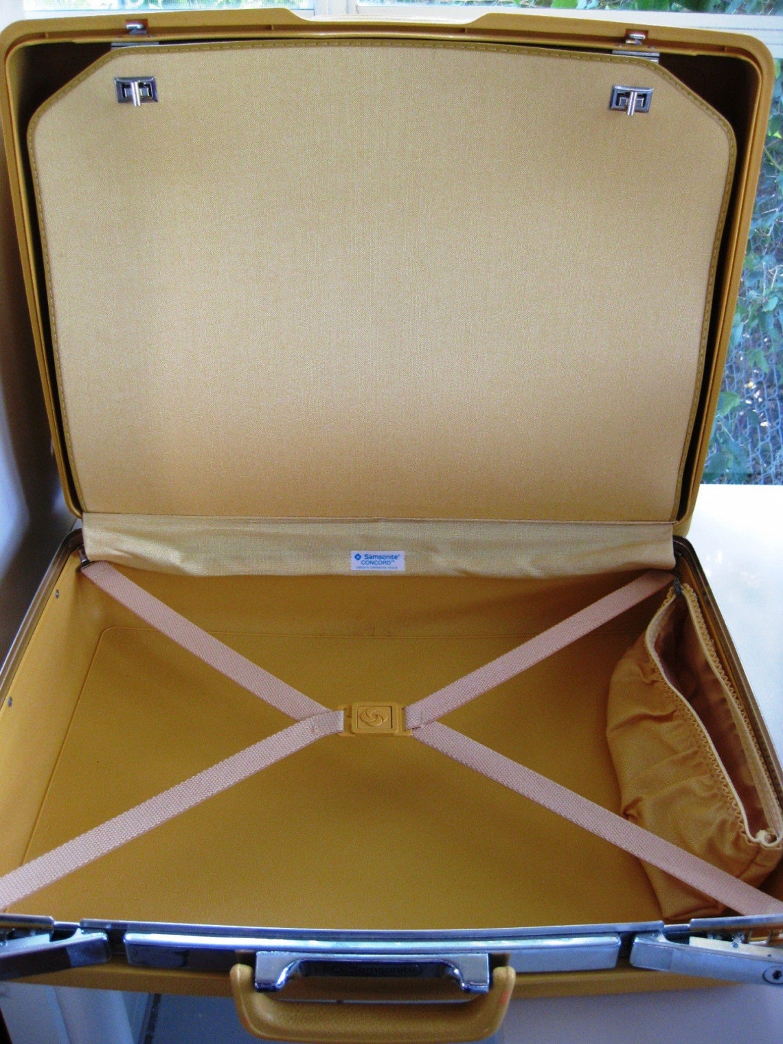 Totally Retro Yellow/Gold Samsonite Concord Luggage Set with Etsy